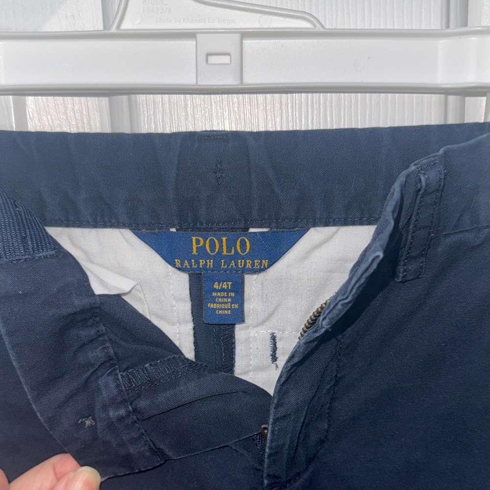 Polo by Ralph Lauren Boy’s Navy Flat Front Pants - Picture 6 of 9